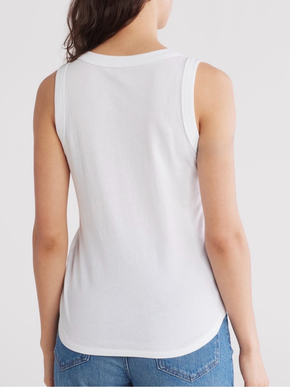 NWOT Madewell Softfade Scoop Tank Style 10415074 White size Small - Picture 7 of 13
